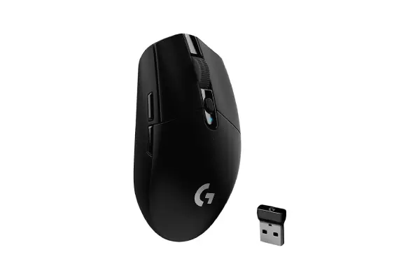 Logitech G305 LIGHTSPEED Wireless Gaming Mouse, Hero 12K Sensor, 12,000 DPI, Lightweight, 6 Programmable Buttons, 250h Battery Life, On-Board Memory, PC/Mac - Black image