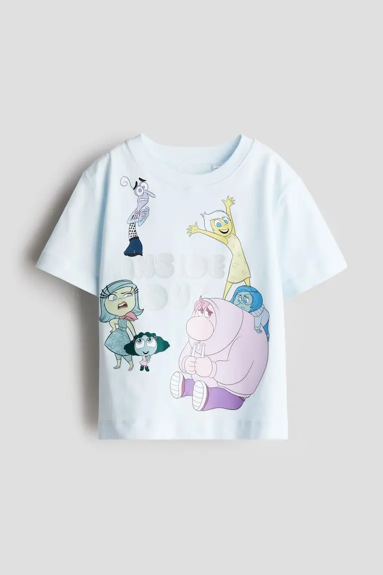 Cotton T-Shirt with Printed Motif image