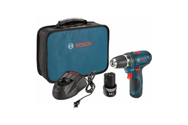 BOSCH PS31-2A 12V Max 3/8 Inch Drill/Driver Kit with (2) 2 Ah Batteries and Charger, Variable Speed image