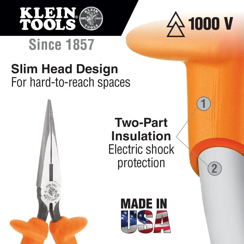 Klein Tools 33527 General Purpose Insulated Tool Kit, 1000-Volt Rated, Comes in Custom 3-Pallet Lockable Case, 22-Piece image 6
