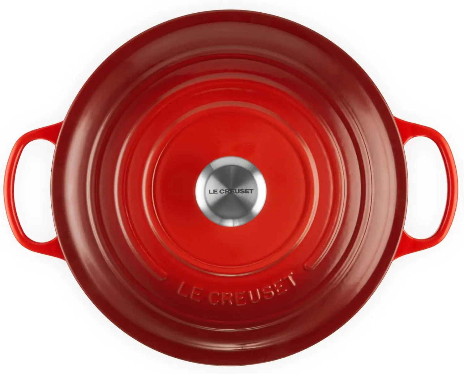 Le Creuset Enameled Cast Iron Signature Round Dutch Oven, 7.25 qt., Cerise image 2