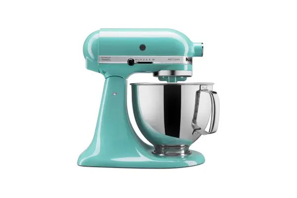 KitchenAid Artisan Series 5 Quart Tilt Head Stand Mixer with Pouring Shield KSM150PS, Removable bowl, Aqua Sky image