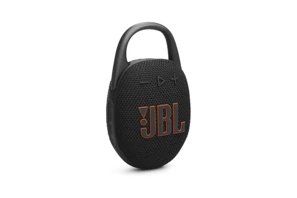 JBL Clip 5 - Ultra-Portable, Waterproof & Dustproof Bluetooth Speaker, Big Pro Sound with Punchy bass, Integrated Carabiner, Up to 12 Hours of Play, Made in Part with Recycled Materials (Black) image
