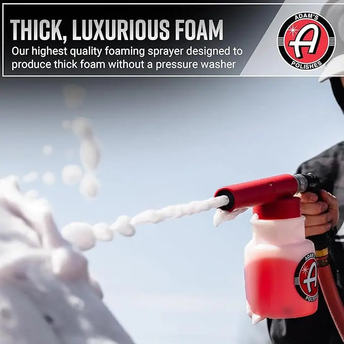 Adam's Premium Foam Gun Car Wash Sprayer - Connects to Garden Hose for Car Washing, No Pressure Washer Required, Use Snow Foam Blaster with Car Soap, Shampoo or Detergent image 4