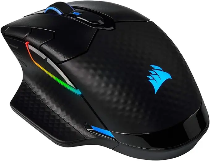 Corsair Dark Core RGB Pro SE, FPS/MOBA Gaming Mouse with SLIPSTREAM Technology, Black, Backlit RGB LED, 18000 DPI, Optical, Qi wireless charging certified image 1