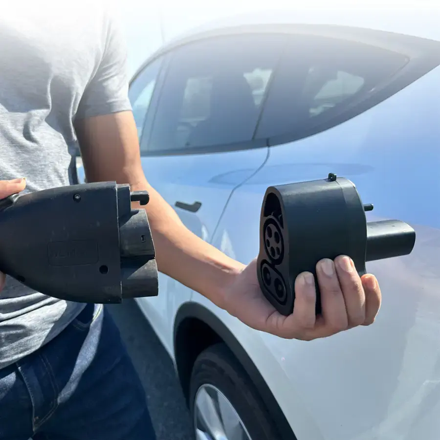 Rexing - CCS to Tesla Electric Vehicle (EV) Charger Adapter for Tesla Models S, 3, X and Y - Black image 7