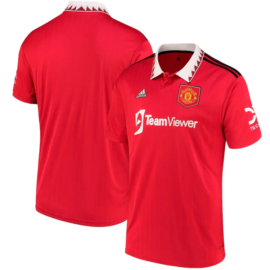 Manchester United adidas 2022/23 Home Replica Blank Jersey - Red image 1