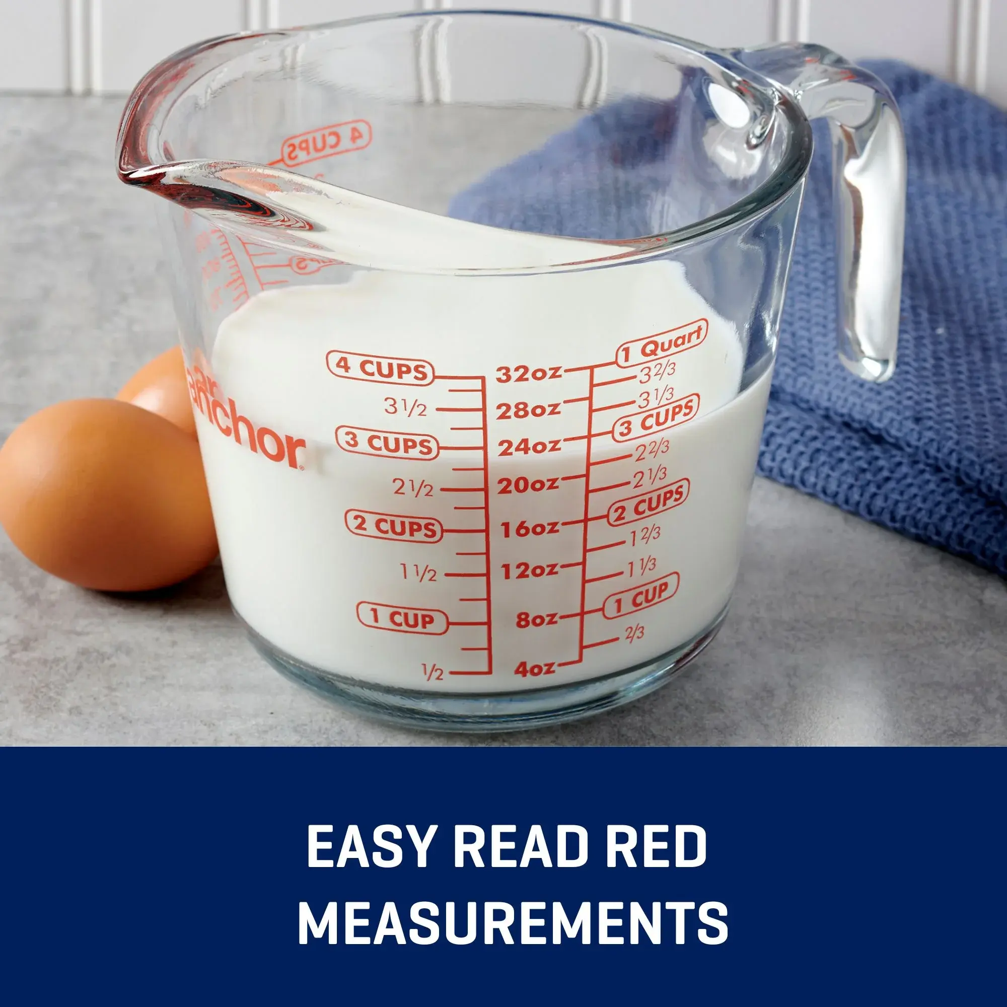 Anchor Hocking Glass Measuring Cup, 4 Cup image 4