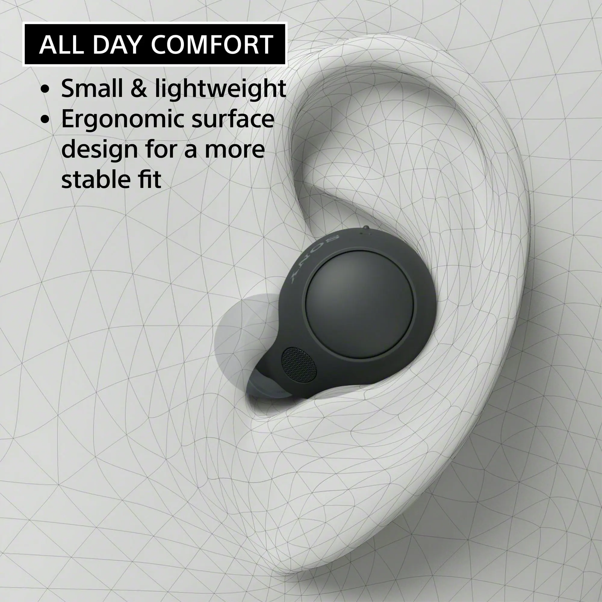 Sony WF-C700N Truly Wireless Noise Canceling In-Ear Headphones, Black image 3