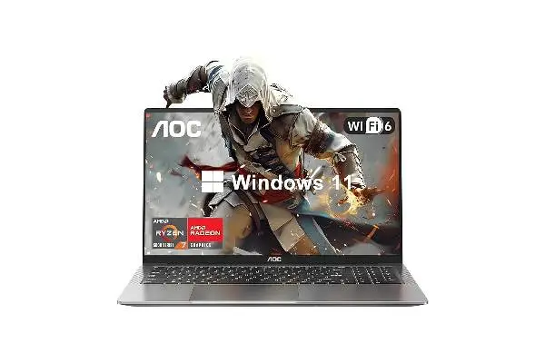 2025 16.1 Laptop Computer AMD Ryzen 7 5700U (8C/16T, Up to 4.3GHz) Radeon RX Vega 8 Graphics Laptop 16GB RAM 512GB NVMe SSD, Windows 11, FHD Display, WiFi 6, 53Wh Battery, HDMI, Webcam, Backlit KB image