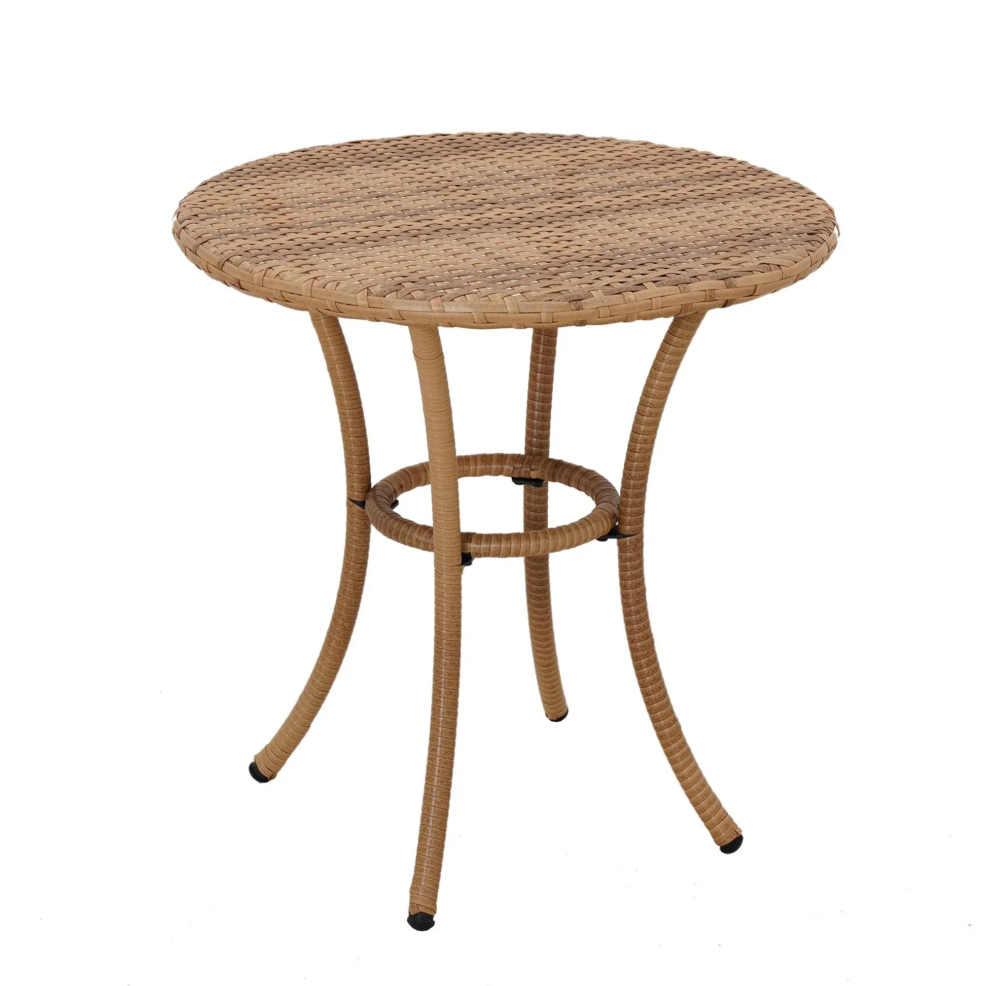 Better Homes & Gardens Willow Sage 3-Piece Outdoor Wicker Bistro Set, Beige image 2