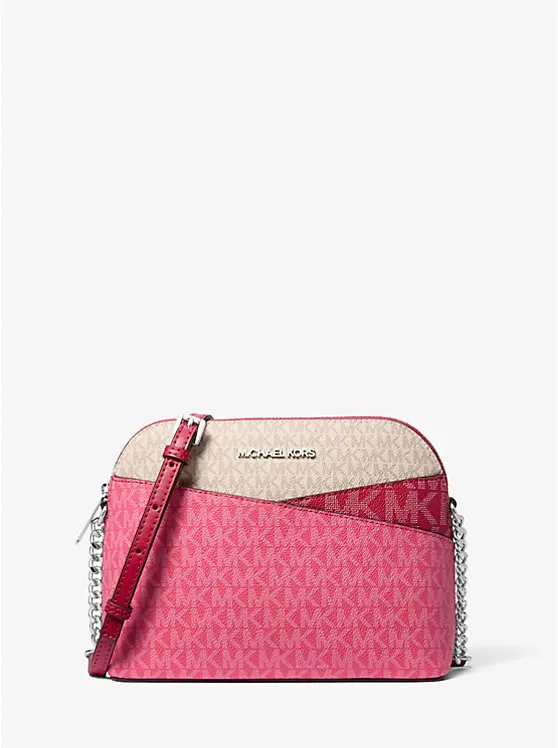 Jet Set Travel Color-Block Signature Logo Crossbody Bag image 1
