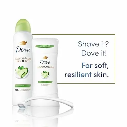 Dove Advanced Care Antiperspirant Deodorant Stick Cool Essentials 4 ct for helping your skin barrier repair after shaving 72 hour odor control and sweat protection with Pro Ceramide Technology 2.6 oz image 4