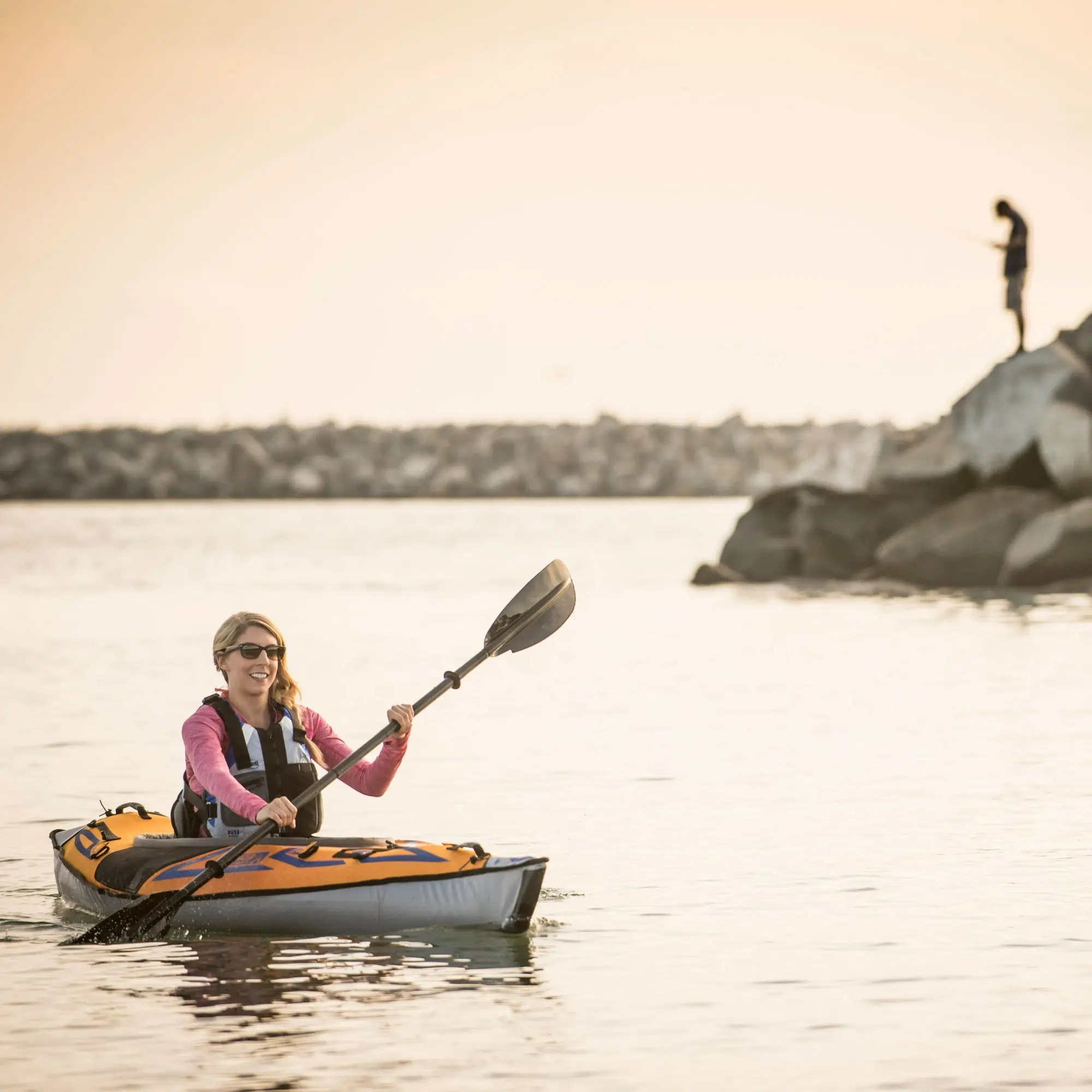 Advanced Elements AdvancedFrame® Sports - Inflatable Kayak with Pump - 10 ft - Orange image 7