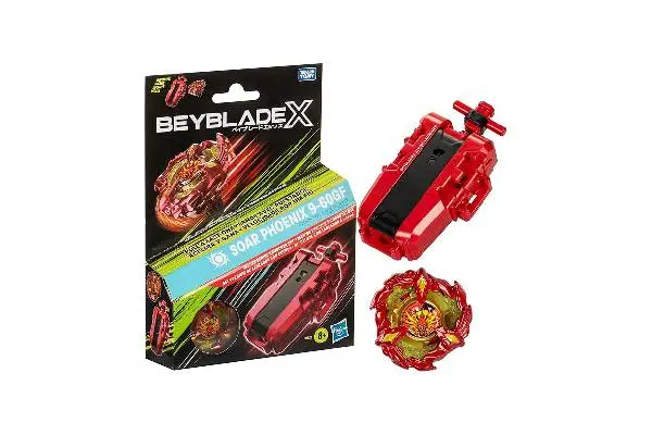 BEYBLADE X Soar Phoenix 9-60GF Deluxe String Launcher Set with Attack Type Right-Spinning Top Toy; Great Gift for 8 Year Old Boys and Girls image