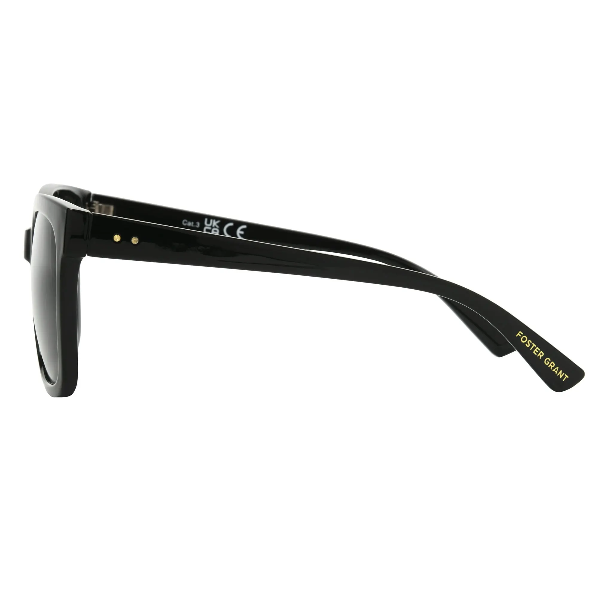 Foster Grant Women's Oversized Fashion Sunglasses, Black image 3