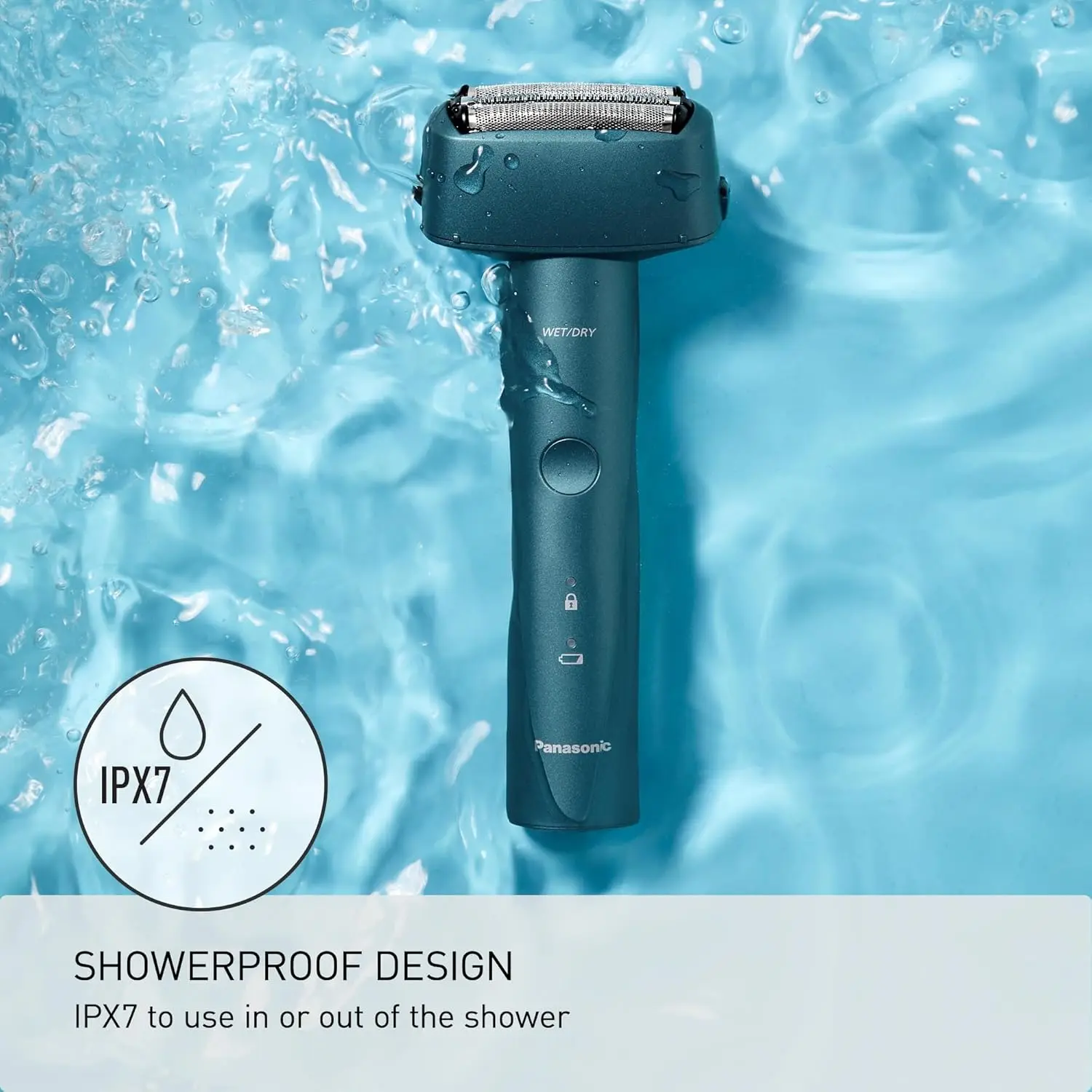 Panasonic Electric Razor for Men, Wet Dry Shaver with 3-Blade Cutting System, Ergonomic Handle and USB-C Charging- ES-RM3B-G image 5