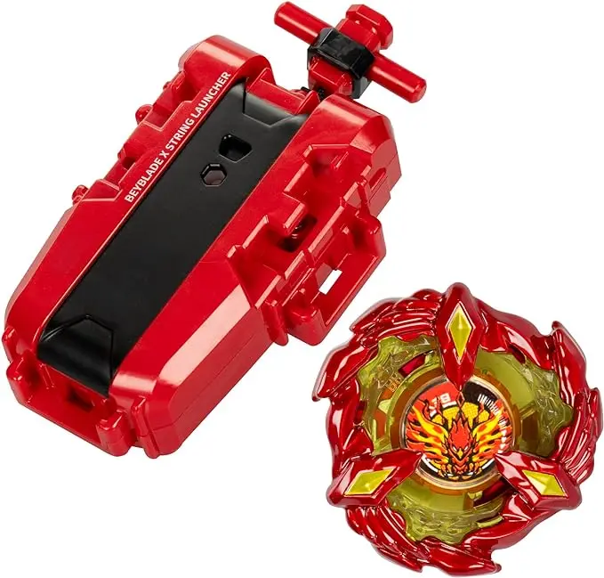 BEYBLADE X Soar Phoenix 9-60GF Deluxe String Launcher Set with Attack Type Right-Spinning Top Toy; Great Gift for 8 Year Old Boys and Girls image 3