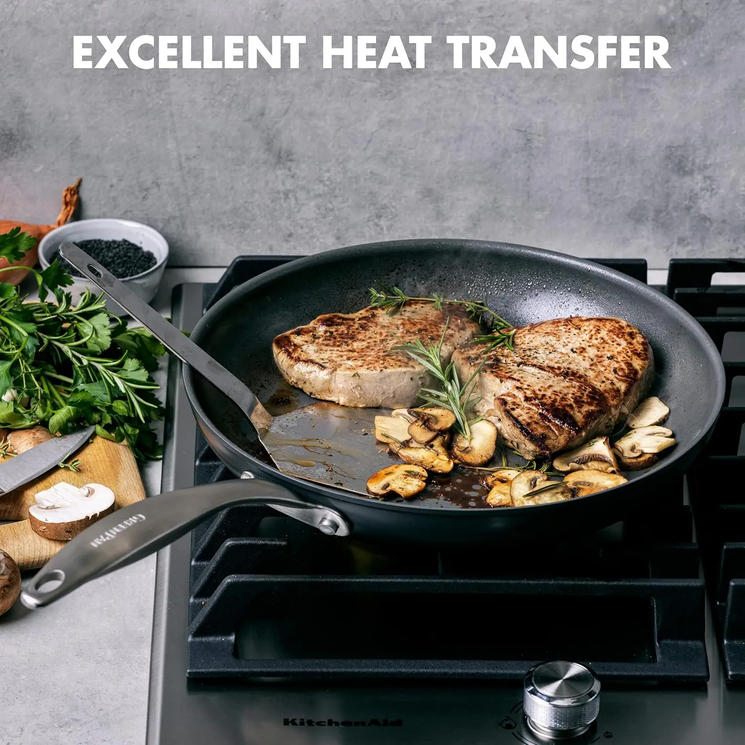 GreenPan Canterbury Hard Anodized Healthy Ceramic Nonstick, 10 Piece Cookware Pots and Pans Set, PFAS-Free, Dishwasher Safe, Oven Safe, Black image 6