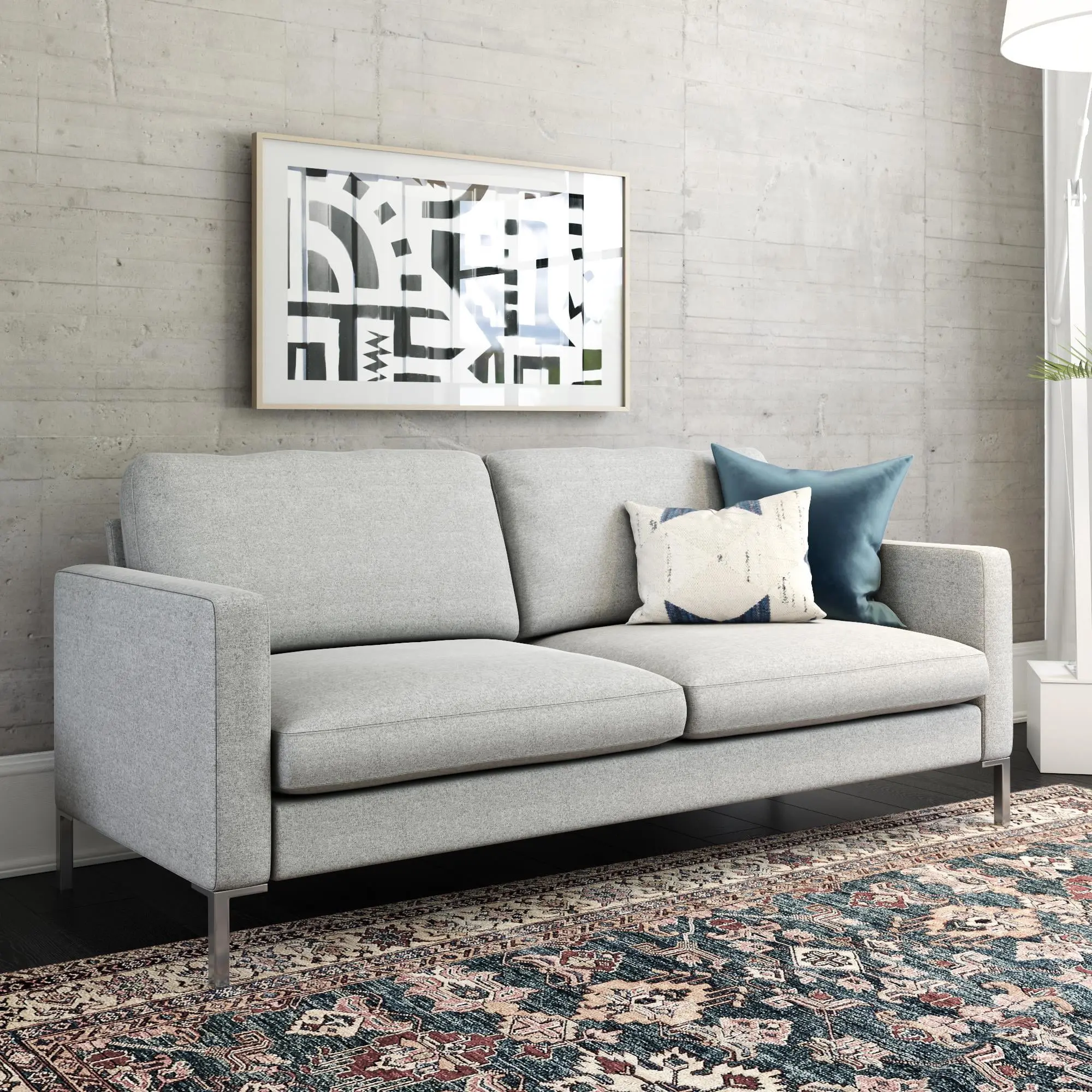DHP Lexington Sofa, Gray Linen image