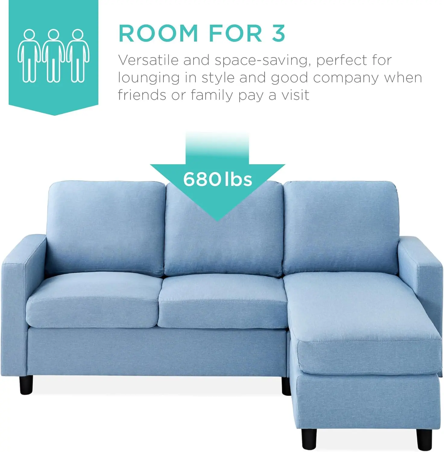 Upholstered Sectional Sofa  image 2