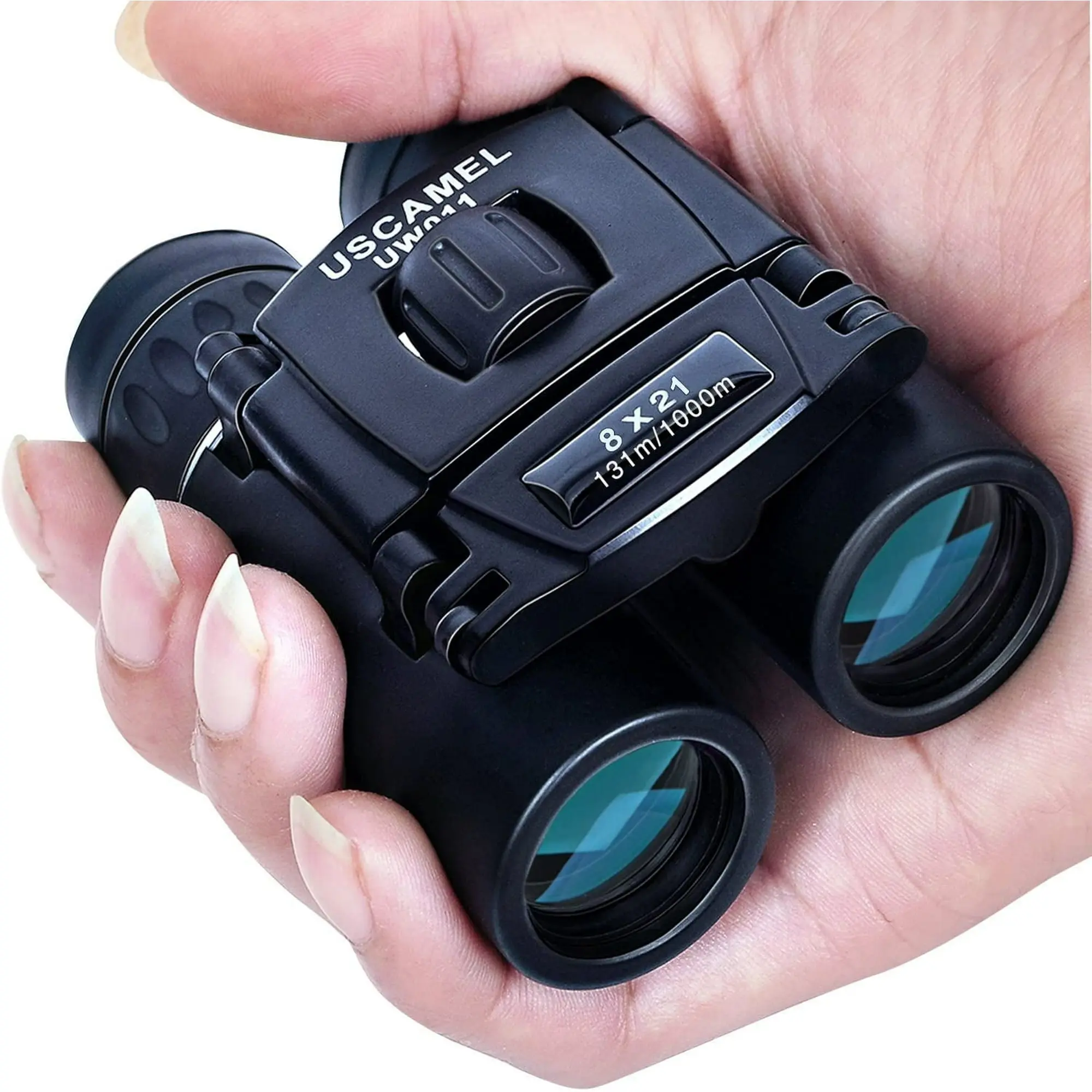 USCAMEL 8x21 Binoculars for Adults Kids, Waterproof Folding Compact Lightweight Small Binoculars for Bird Watching Outdoor Hiking Travel Concerts Theater image