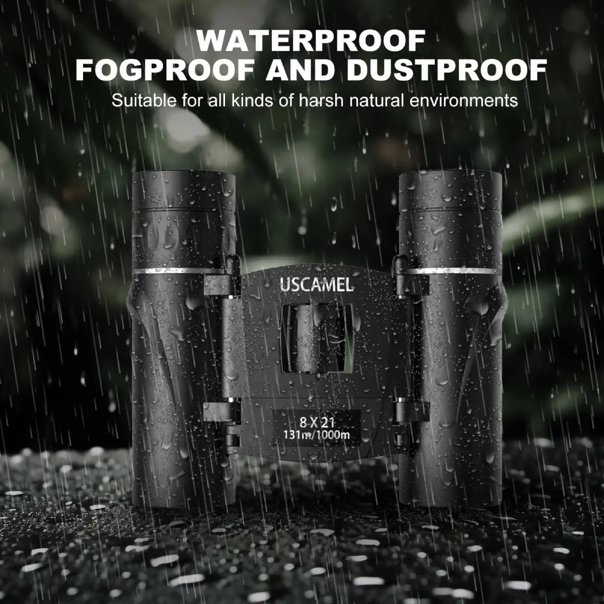 USCAMEL 8x21 Binoculars for Adults Kids, Waterproof Folding Compact Lightweight Small Binoculars for Bird Watching Outdoor Hiking Travel Concerts Theater image 4