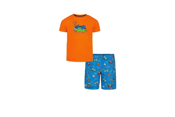Under Armour Little and Toddler Boys 2-Piece Town Pool Short Sleeve T-Shirt and Volley Shorts Set image