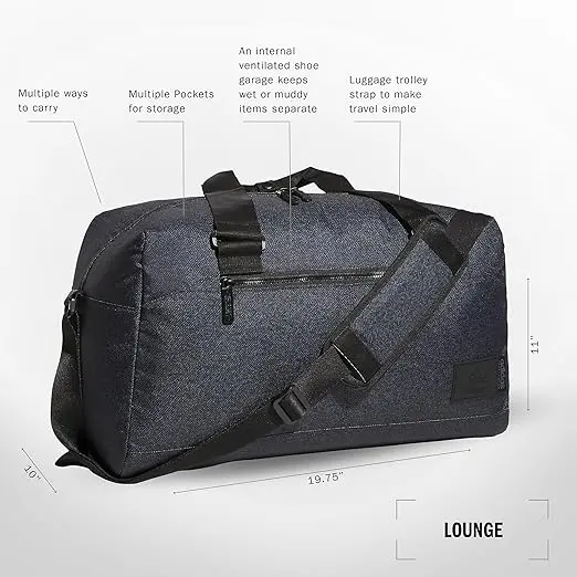 adidas Originals Lounge Premium Sport Duffel Bag for Travel and Gym image 1