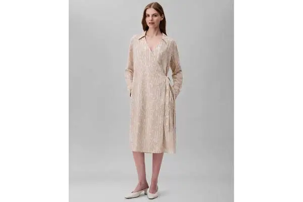 Women's Printed Wrap Dress image