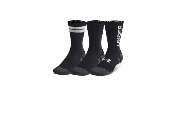 Under Armour Unisex Performance Tech 3-Pk. Moisture-Wicking Crew Socks image