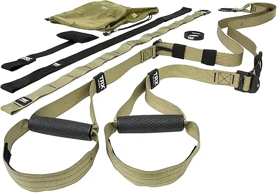 TRX Tactical Gym Suspension Trainer, Home Gym Kit, Fitness Training Designed for Military Veterans, Home Gym System with Exercise Straps image 1