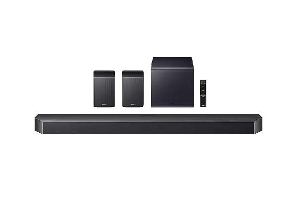 SAMSUNG Q990F 11.1.4ch Q Series Subwoofer + Rear Speaker, Wireless Dolby Atmos, Q-Symphony, Game Mode Pro, Adaptive Sound (HW-Q990F, 2025) image
