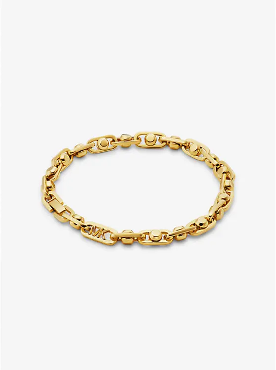Astor Link Precious Metal-Plated Brass Bracelet image 1