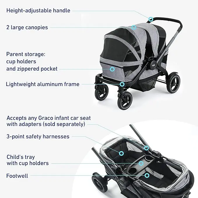 Graco Modes Adventure Stroller Wagon, Acadia image 5