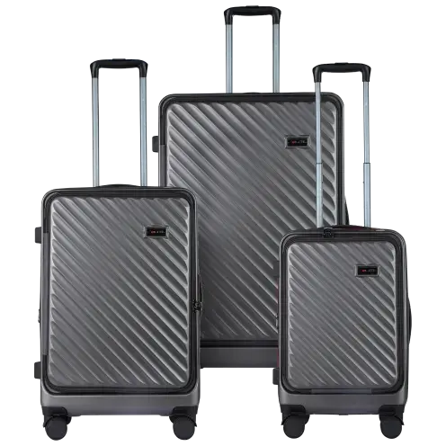 Solite 3-Piece Hardside Luggage Set with Cup Holder and Laptop Compartment image 6