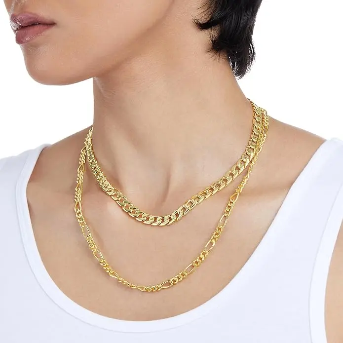 Amazon Essentials 5mm Plated Figaro Chain for Men or Women image 3