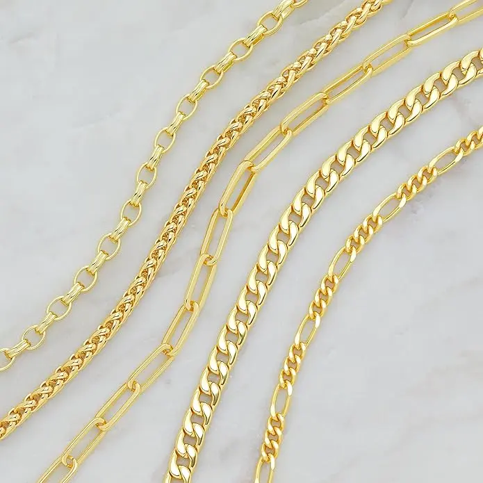 Amazon Essentials 5mm Plated Figaro Chain for Men or Women image 4